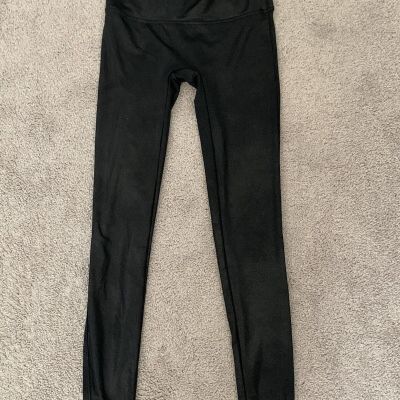 Jane and Bleecker Leggings Womens Medium Black Shiny Faux Leather Ankle Skinny